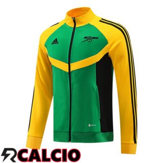 Giacca Calcio Arsenal Verde Giallo 2024/2025