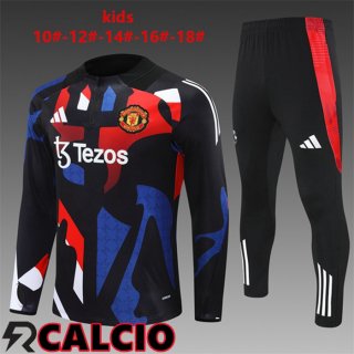 Insieme Tuta Calcio Manchester United Bambino Nero 2024/2025
