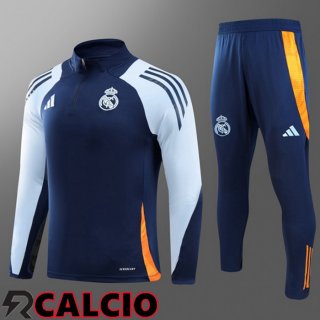 Insieme Tuta Calcio Real Madrid Bambino Blu Reale 2024/2025