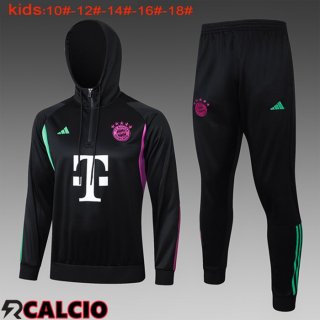 Giacca Con Cappuccio Tuta Bayern Monaco Bambino Nero 2024/2025