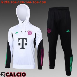 Giacca Con Cappuccio Tuta Bayern Monaco Bambino Bianco 2024/2025