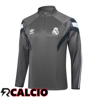 Felpa Allenamento Real Madrid Grigio 2024/2025