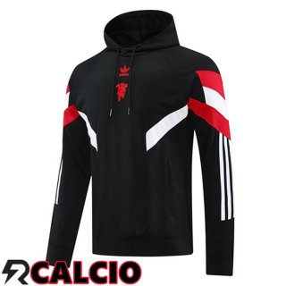 Felpa Con Cappuccio Manchester United Nero 2024/2025