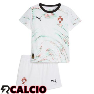 Seconda Maglia Portogallo Bambino Bianco 2025/2026