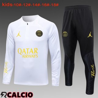Insieme Tuta Calcio Paris PSG Bambino Bianco 2024/2025