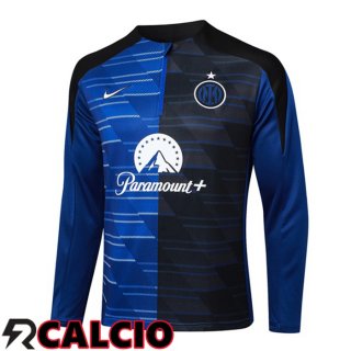 Felpa Allenamento Inter Milan Blu Nero 2024/2025
