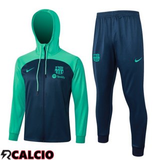 Tuta Calcio - Giacca A Vento FC Barcellona Verde 2024/2025