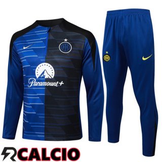 Insieme Tuta Calcio Inter Milan Blu Nero 2024/2025