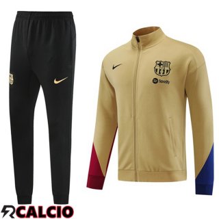 Insieme Tuta Calcio - Giacca FC Barcellona Giallo 2024/2025