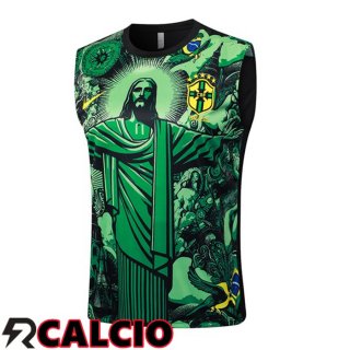 Canotta Allenamento Brasile Verde 2024/2025