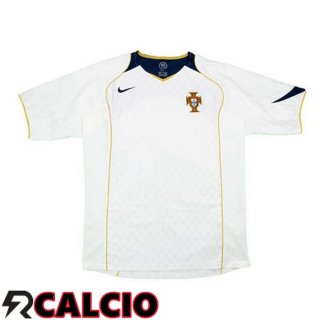 Seconda Maglia Portogallo Retro Bianco 2004