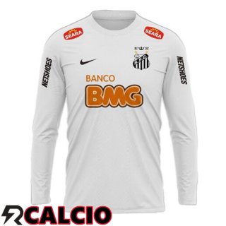 Prima Maglia Santos FC Retro Manica Lunga Bianco 2011-2012