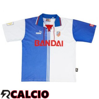 Terza Maglia Atletico Madrid Retro Bianco Blu 1996-1997