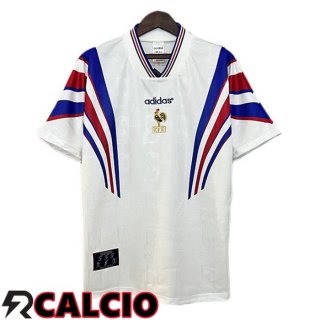 Seconda Maglia Francia Retro Bianco 1996