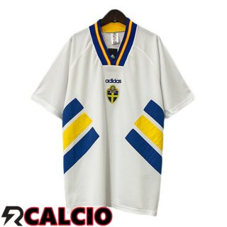 Seconda Maglia Svezia Retro Bianco 1994