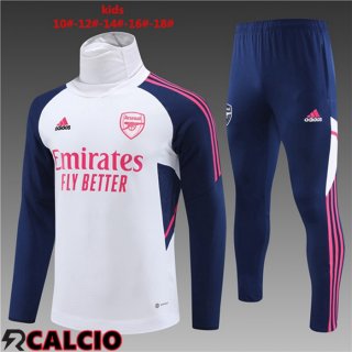 Insieme Tuta Calcio Arsenal Collo alto Bambino Bianco 2023/2024