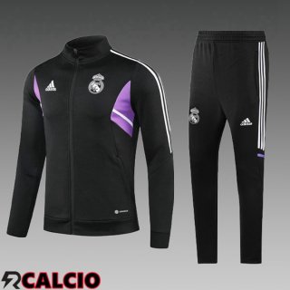 Insieme Tuta Calcio - Giacca Real Madrid Bambino Nero 2023/2024