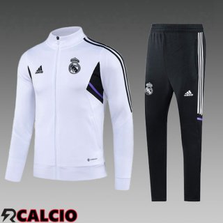 Insieme Tuta Calcio - Giacca Real Madrid Bambino Bianco 2023/2024