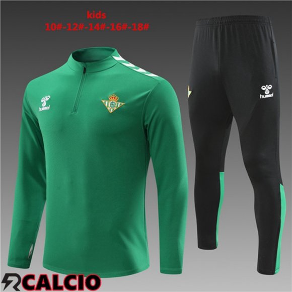 Insieme Tuta Calcio Real Betis Bambino Verde 2023/2024