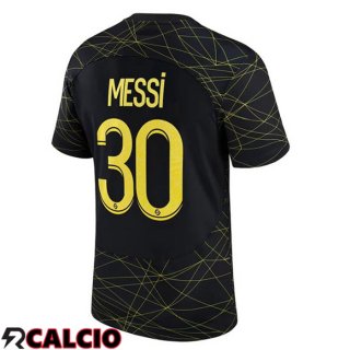 Quarto Maglia Paris PSG (MESSI 30) Nero 2022/2023