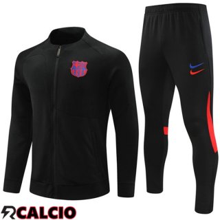 Insieme Tuta Calcio - Giacca FC Barcellona Nero 2023/2024