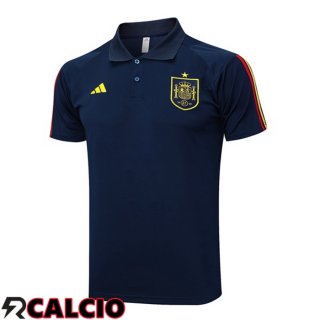 Maglia Polo Spagna Blu Reale 2023/2024