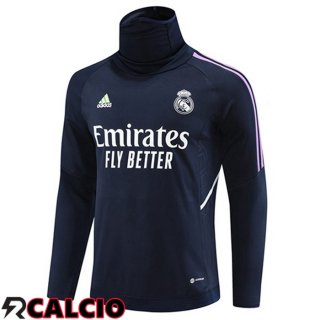 Felpa Allenamento Real Madrid Collo alto Blu Reale 2023/2024