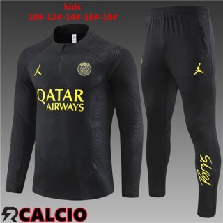 Insieme Tuta Calcio Paris PSG Bambino Nero 2023/2024