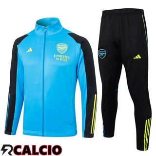 Insieme Tuta Calcio - Giacca Arsenal Blu/Nero/Giallo 2024/2025