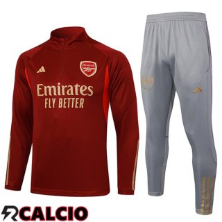 Insieme Tuta Calcio Arsenal Rosso 2023/2024