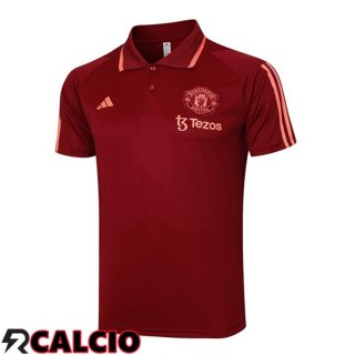 Kit Maglia Polo Manchester United Rosso 2024/2025
