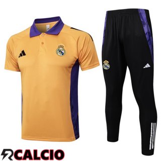 Insieme Polo Real Madrid + Pantaloni Giallo 2025/2026