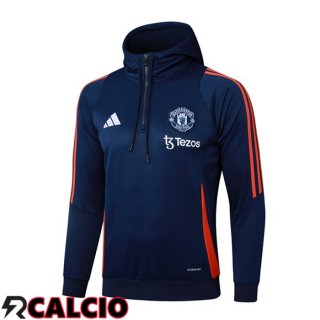 Felpa Con Cappuccio Manchester United Blu Reale 2025/2026