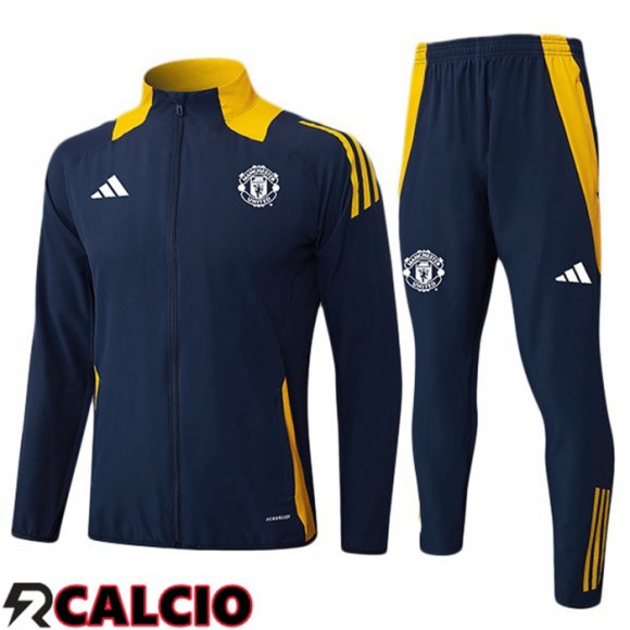 Insieme Tuta Calcio - Giacca Manchester United Blu Reale 2025/2026