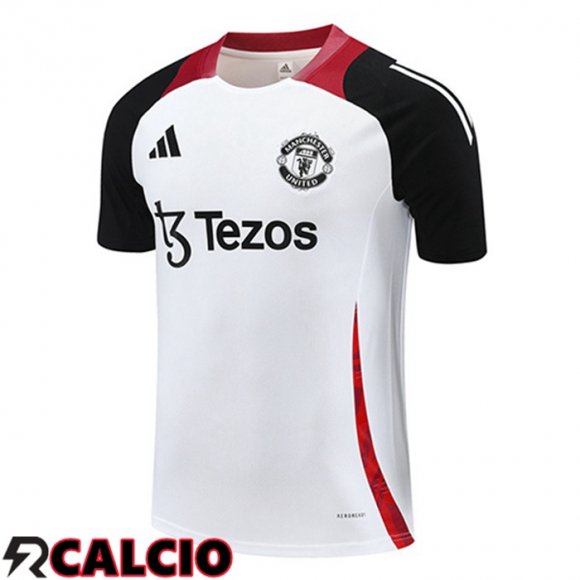 T Shirt Allenamento Manchester United Bianco 2025/2026