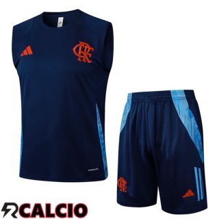 Canotta Allenamento Flamengo + Pantaloncini Blu Reale 2025/2026
