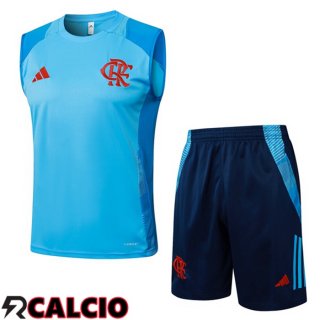 Canotta Allenamento Flamengo + Pantaloncini Blu 2025/2026