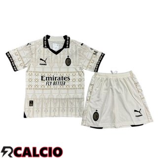 Maglie Calcio AC Milan Bambino Quarto Bianco 2023/2024