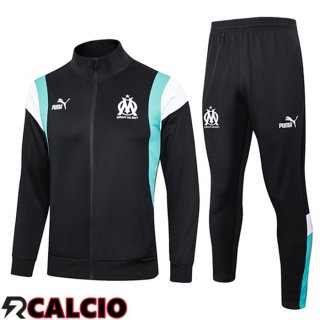 Insieme Tuta Calcio - Giacca Marsiglia Nero 2023/2024