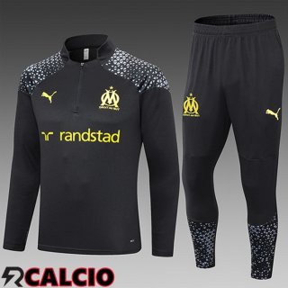 Insieme Tuta Calcio Marsiglia Bambino Nero 2023/2024