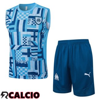 Canotta Allenamento Marsiglia OM + Pantaloncini Blu 2025/2026