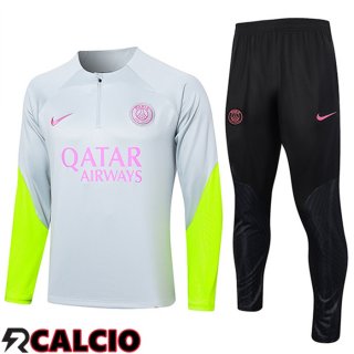 Insieme Tuta Calcio PSG Grigio/Giallo 2024/2025