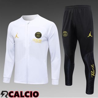 Insieme Tuta Calcio - Giacca Jordan PSG Bambino Bianco 2023/2024