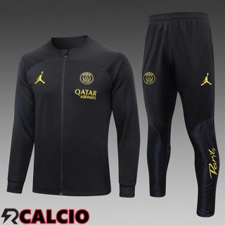 Insieme Tuta Calcio - Giacca Jordan PSG Bambino Nero 2023/2024