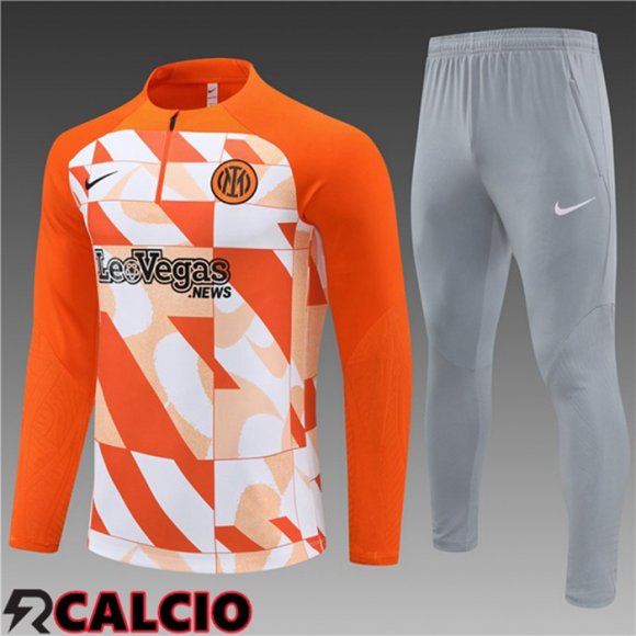 Insieme Tuta Calcio Inter Milan Bambino Arancia 2024/2025
