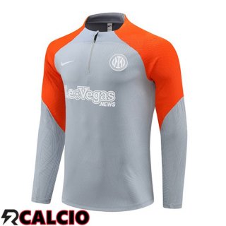 Felpa Allenamento Inter Milan Grigio Arancia 2024/2025