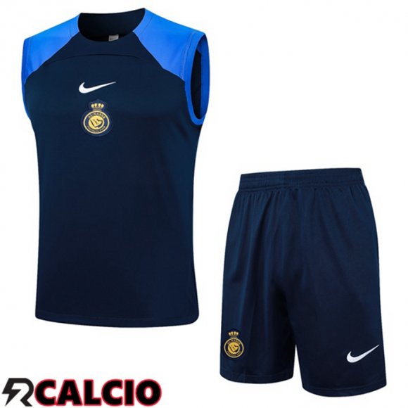 Canotta Allenamento Al-Nassr FC + Pantaloncini Blu Reale 2024/2025