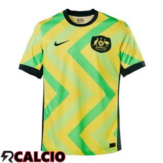 Prima Maglia Foot Equipe de Australia Giallo Verde 2025/2026