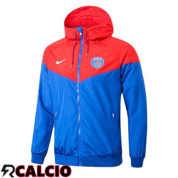 Giacca A Vento Paris PSG Rosso Blu 2025/2026