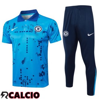Insieme Polo FC Chelsea + Pantaloni Blu 2025/2026